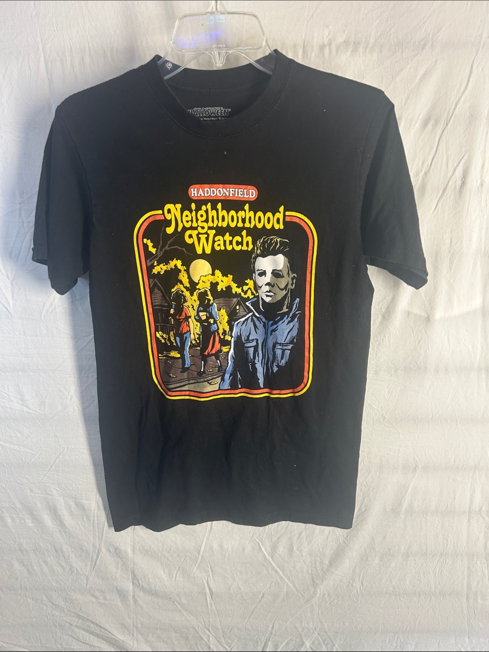 Haddonfield Neighborhood Watch Graphic Tee - Black